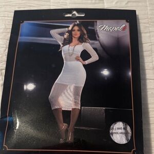Mapalé White Mesh Dress